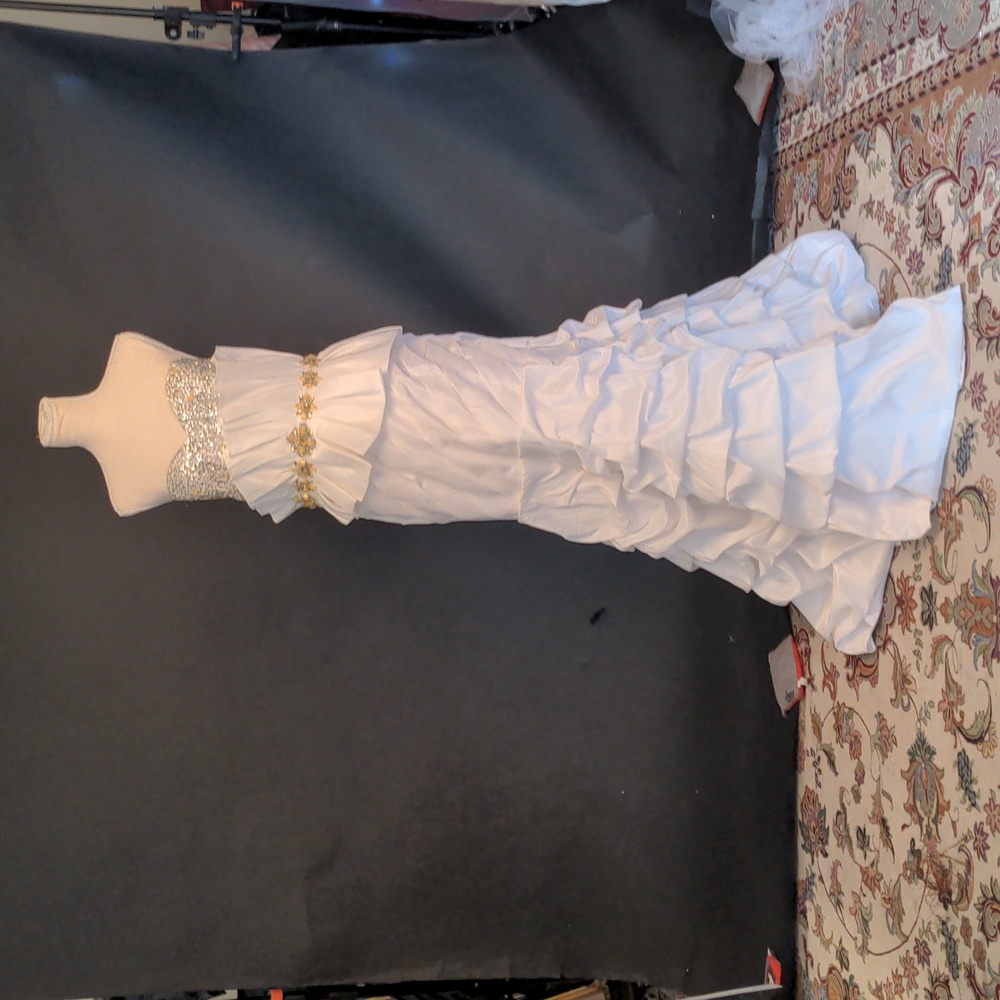 Mayqueen Couture sequin Jewel Long White Dress